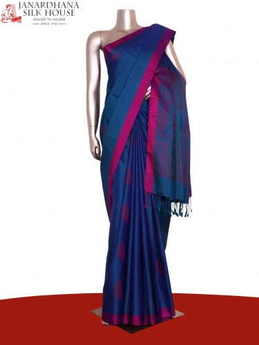 Exclusive Handloom Thread Weave Soft Silk Saree